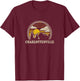 Charlottesville Virginia VA T Shirt Vintage Hiking Mountains T-Shirt - T-Shirt | Maroon