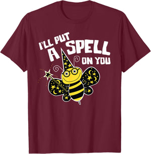 Cute Spelling Bee Wizard for Competitive Word Loving Kids T-Shirt - T-Shirt | Maroon