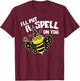 Cute Spelling Bee Wizard for Competitive Word Loving Kids T-Shirt - T-Shirt | Maroon