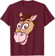 Disney Pixar Toy Story Bullseye Large Face Costume Halloween T-Shirt - T-Shirt | Maroon