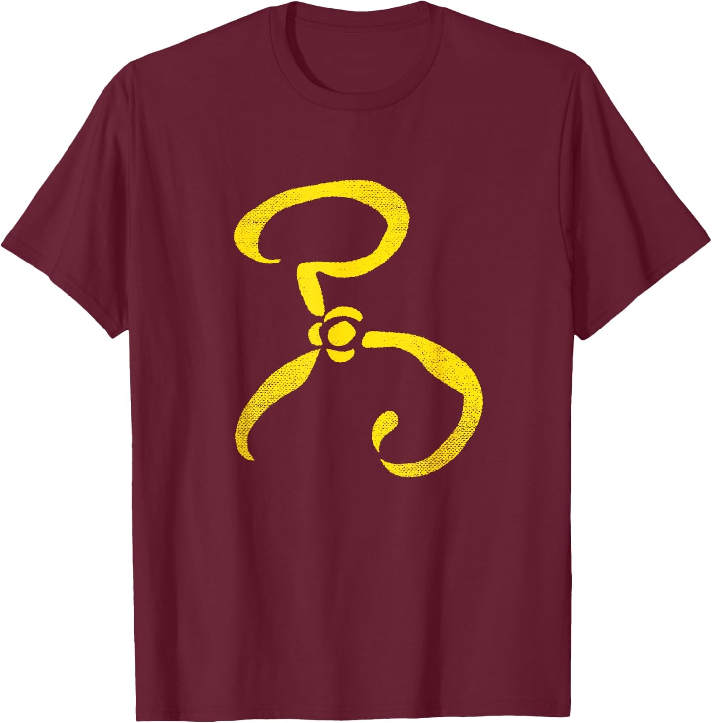 The Yellow Sign of the King in Yellow - Cthulhu Mythos Shirt T-Shirt - T-Shirt | Maroon