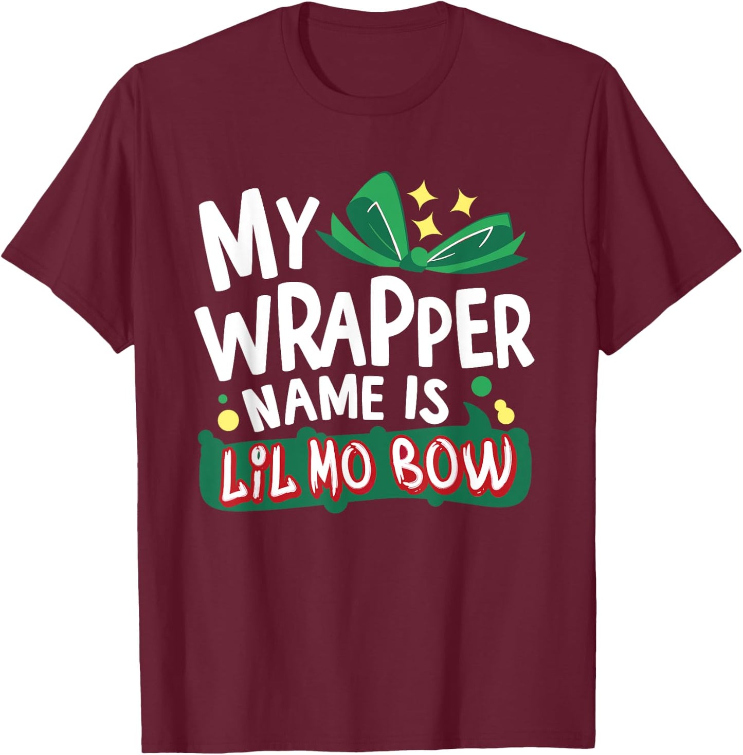 Gangsta Wrapper Christmas T-Shirt - T-Shirt | Maroon
