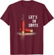 Shotgun-Let's Do Shots T-Shirt - T-Shirt | Maroon