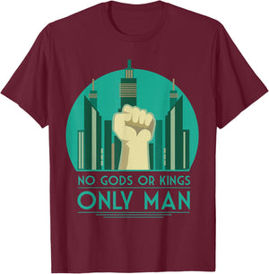 No Gods or Kings only Man T-Shirt - T-Shirt | Maroon