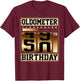 Oldometer 49-50 50th Birthday Unique Gag Gift Fathers Day T-Shirt - T-Shirt | Maroon