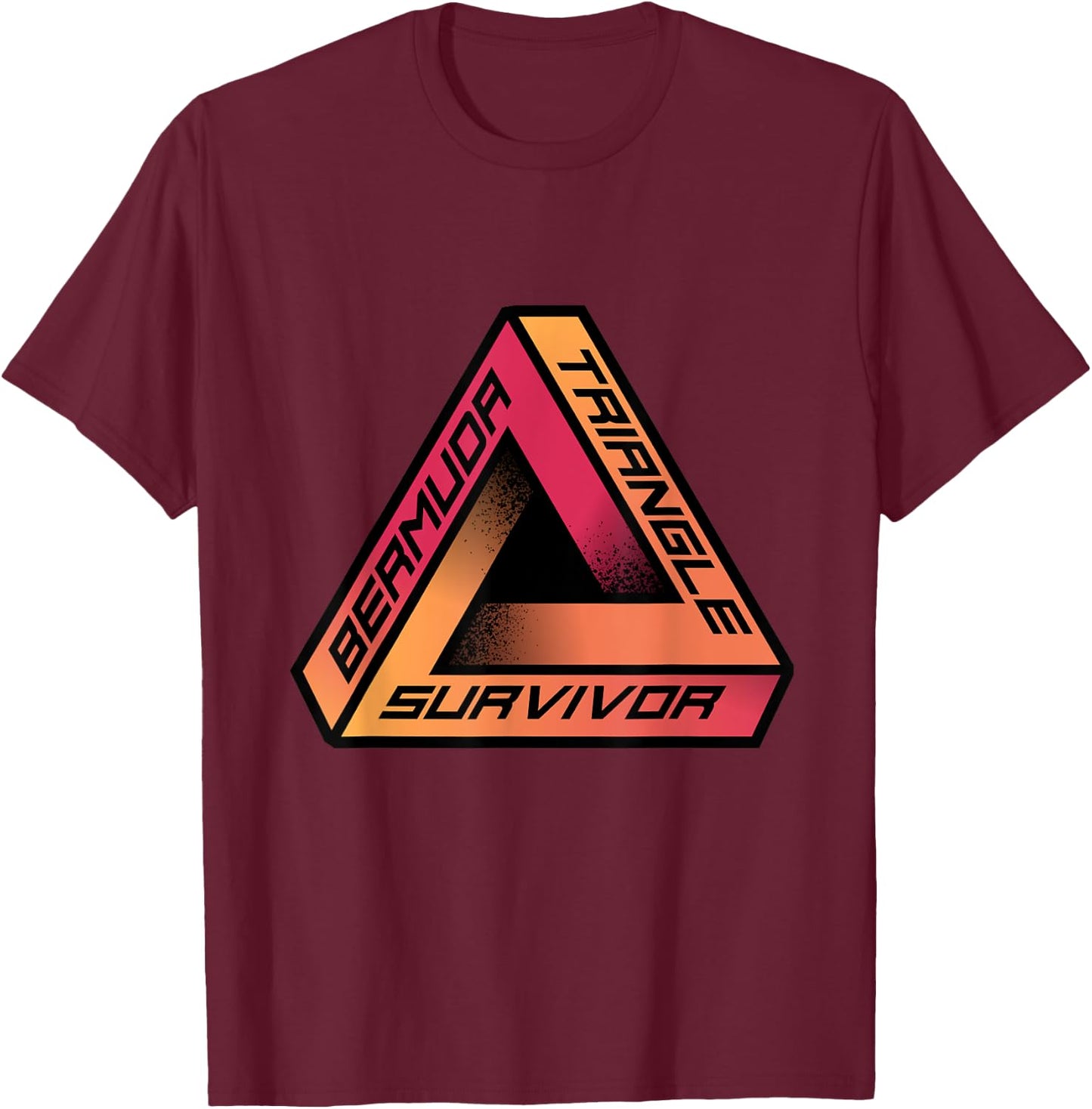 Bermuda Triangle Survivor | Mystery Conspiracy Theorist T-Shirt - T-Shirt | Maroon