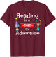 Reading Shirt for Kids and Teachers Circus Animal Reading T-Shirt - T-Shirt | Maroon