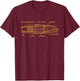 Jet Engine Diagram T Shirt T-Shirt - T-Shirt | Maroon