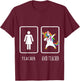 AVID Teacher Unicorn Shirt Men Women Girls Kids T-Shirt - T-Shirt | Maroon