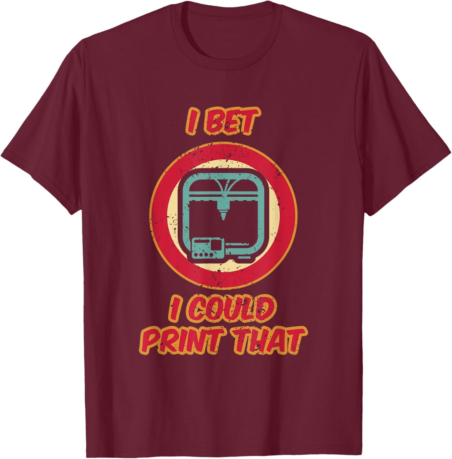 3D-Printing Icon G28 CNC Maker 3D-Scan 3D-Printer T-Shirt - T-Shirt | Maroon