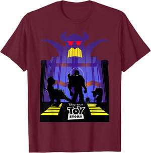 Disney Pixar Toy Story Evil Emperor Zurg Silhouette Poster T-Shirt - T-Shirt | Maroon