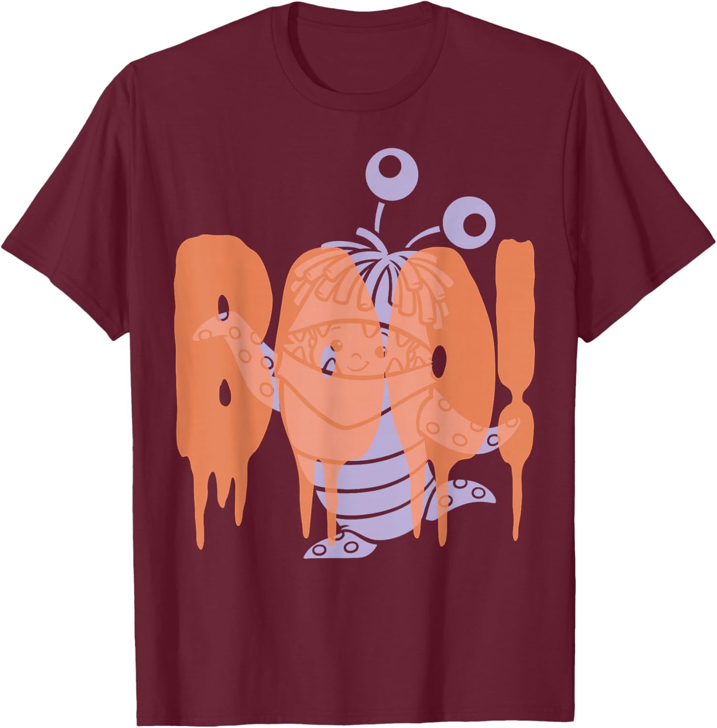 Disney Pixar Monsters Inc. Boo Halloween T-Shirt - T-Shirt | Maroon