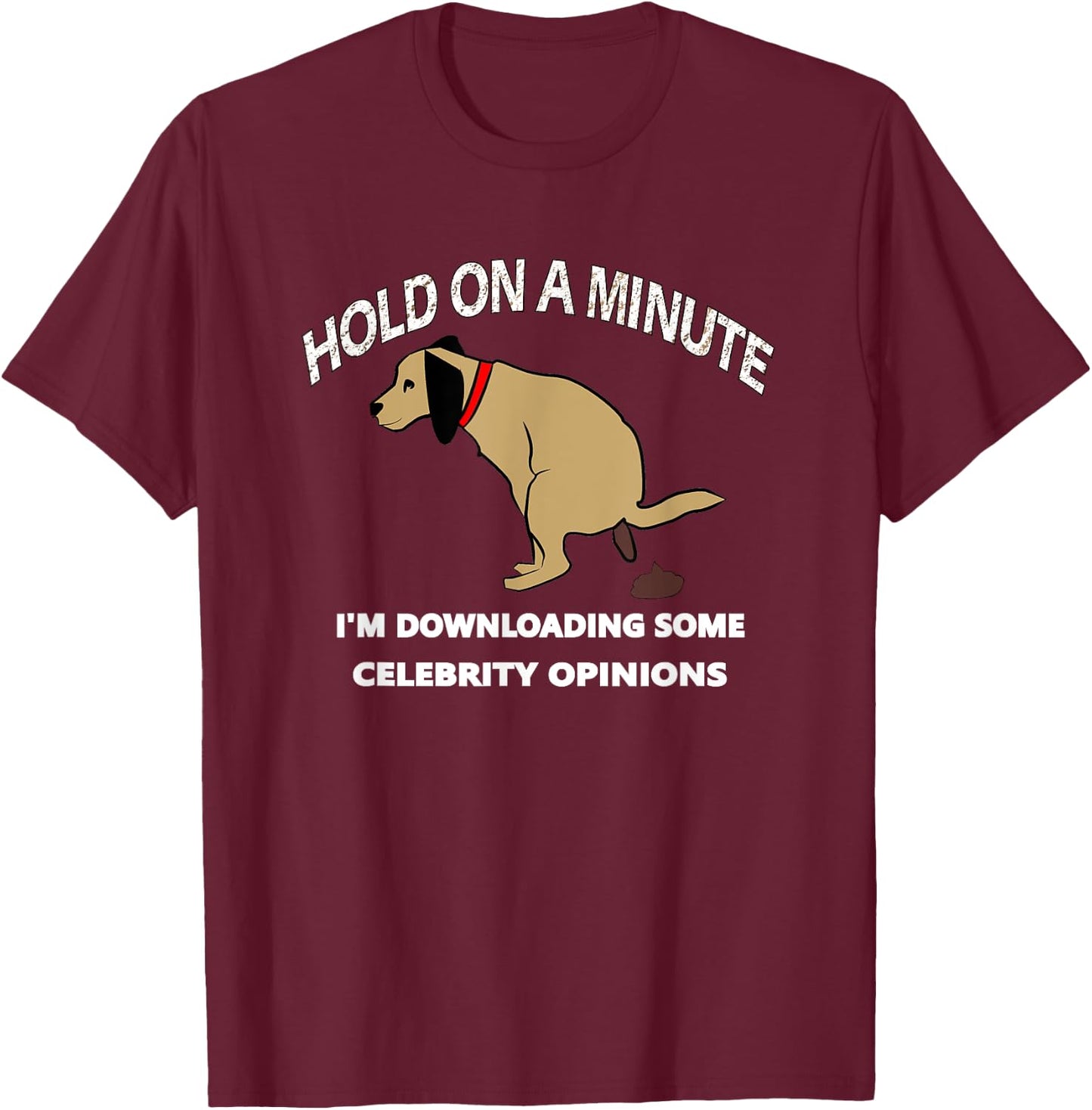 Funny Conservative Politics Celebrity Opinions T-Shirt - T-Shirt | Maroon