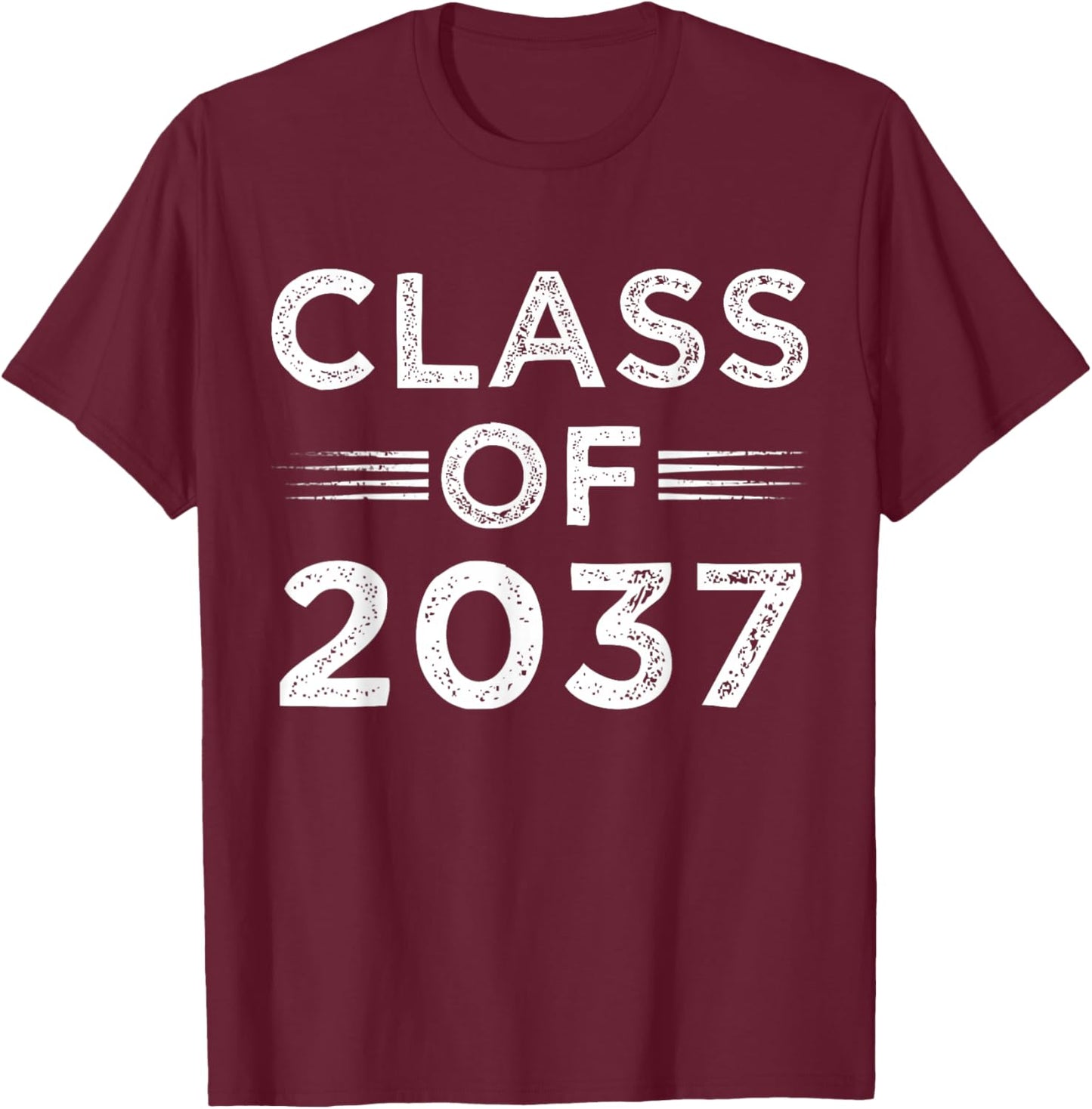 Class of 2037 Grow with Me First Day of School Future Kids T-Shirt - T-Shirt | Maroon