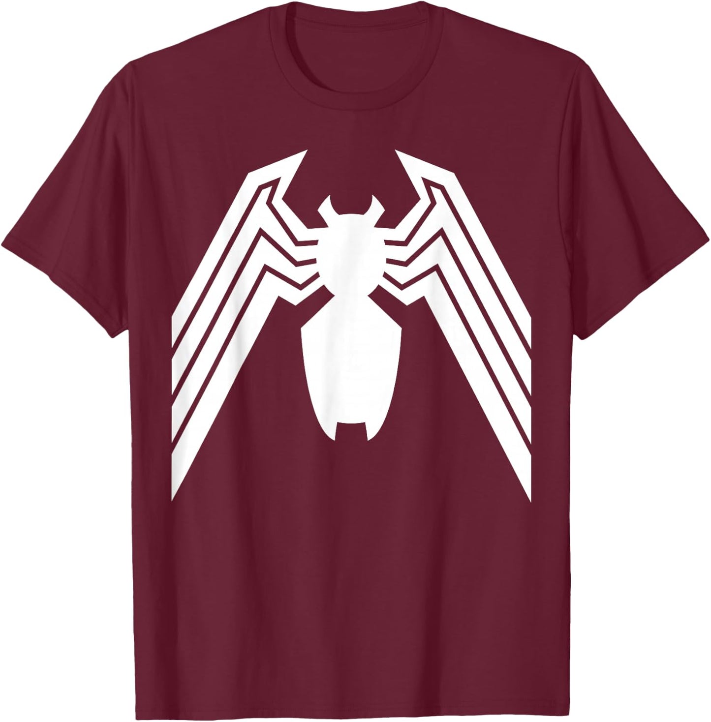 Marvel Venom Classic Spider Symbol Halloween T-Shirt - T-Shirt | Maroon