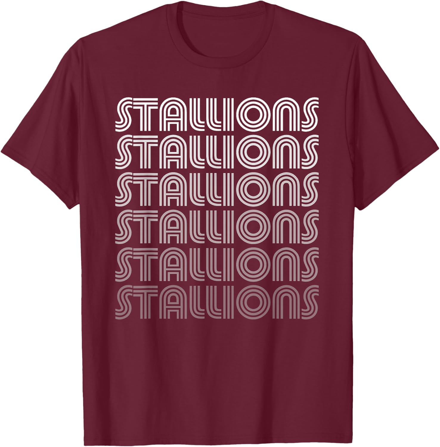Vintage Stallions T-Shirt - T-Shirt | Maroon