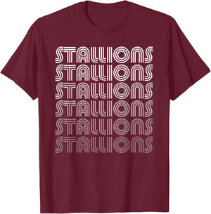 Vintage Stallions T-Shirt - T-Shirt | Maroon