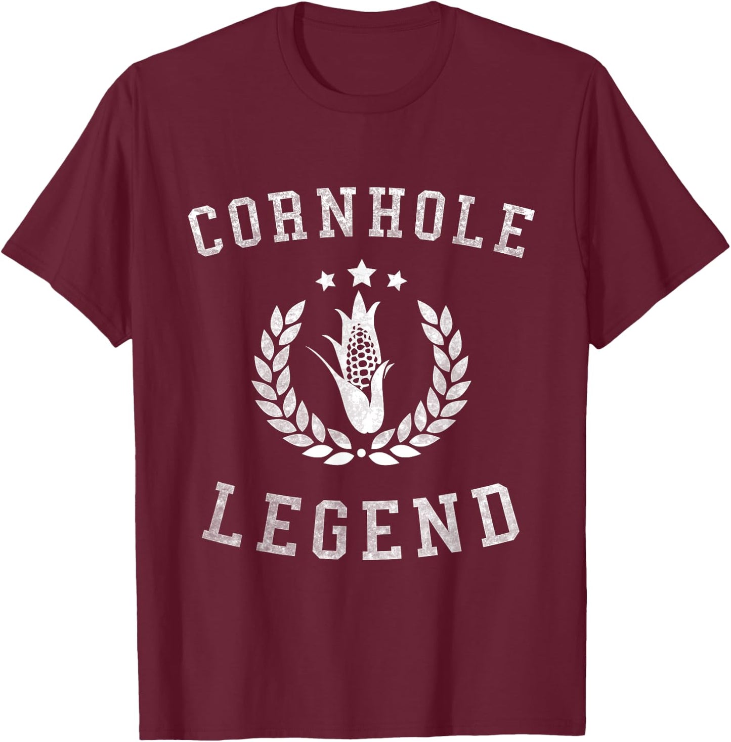 Cornhole Legend - Funny Cornhole Game Shirt T-Shirt - T-Shirt | Maroon