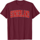 Sunderland Varsity Style Vintage Retro UK Sports T-Shirt - T-Shirt | Maroon