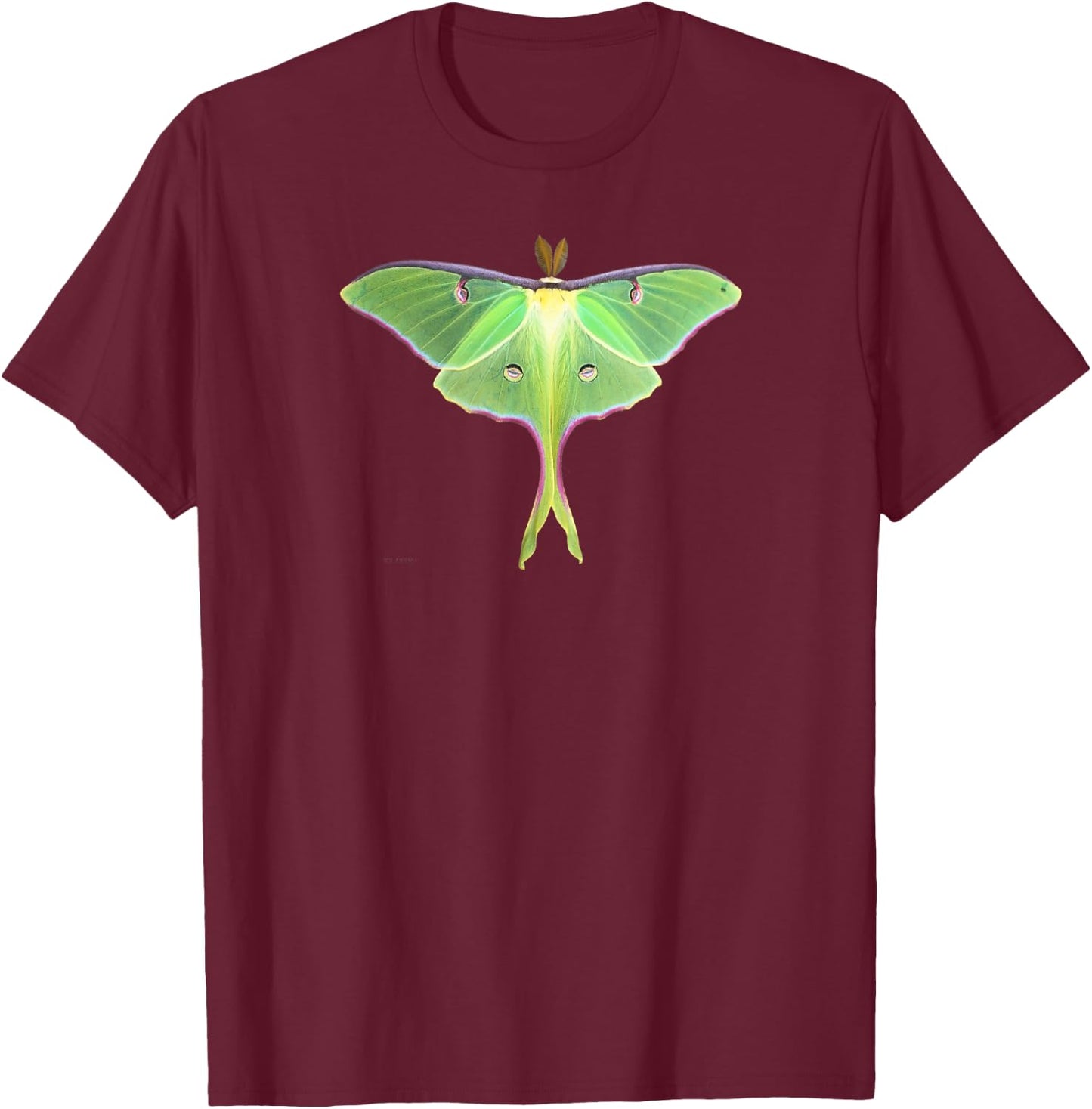 Luna Moth Beautiful Nature Butterfly Gift Lg T-Shirt - T-Shirt | Maroon