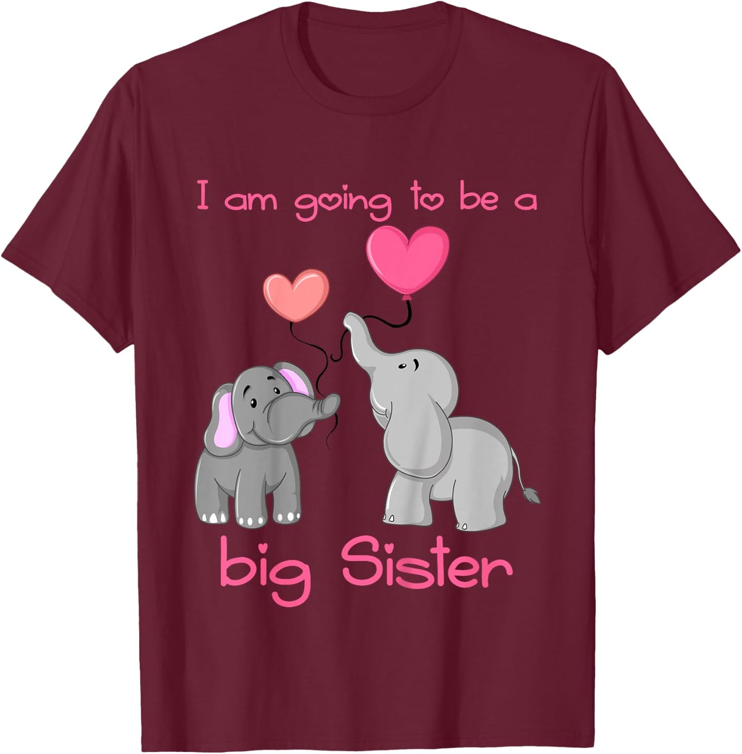 I am going to be a big sister T-Shirt - T-Shirt | Maroon