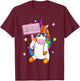 Choose Kindness Anti-Bullying Be Kind Girls Unicorn T-Shirt - T-Shirt | Maroon