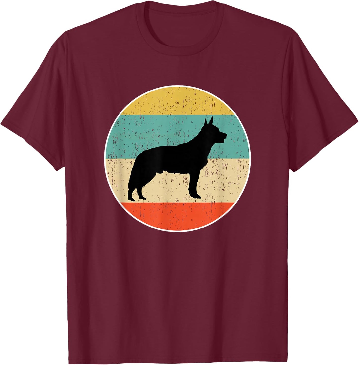 Australian Cattle Dog Dog T-Shirt - T-Shirt | Maroon