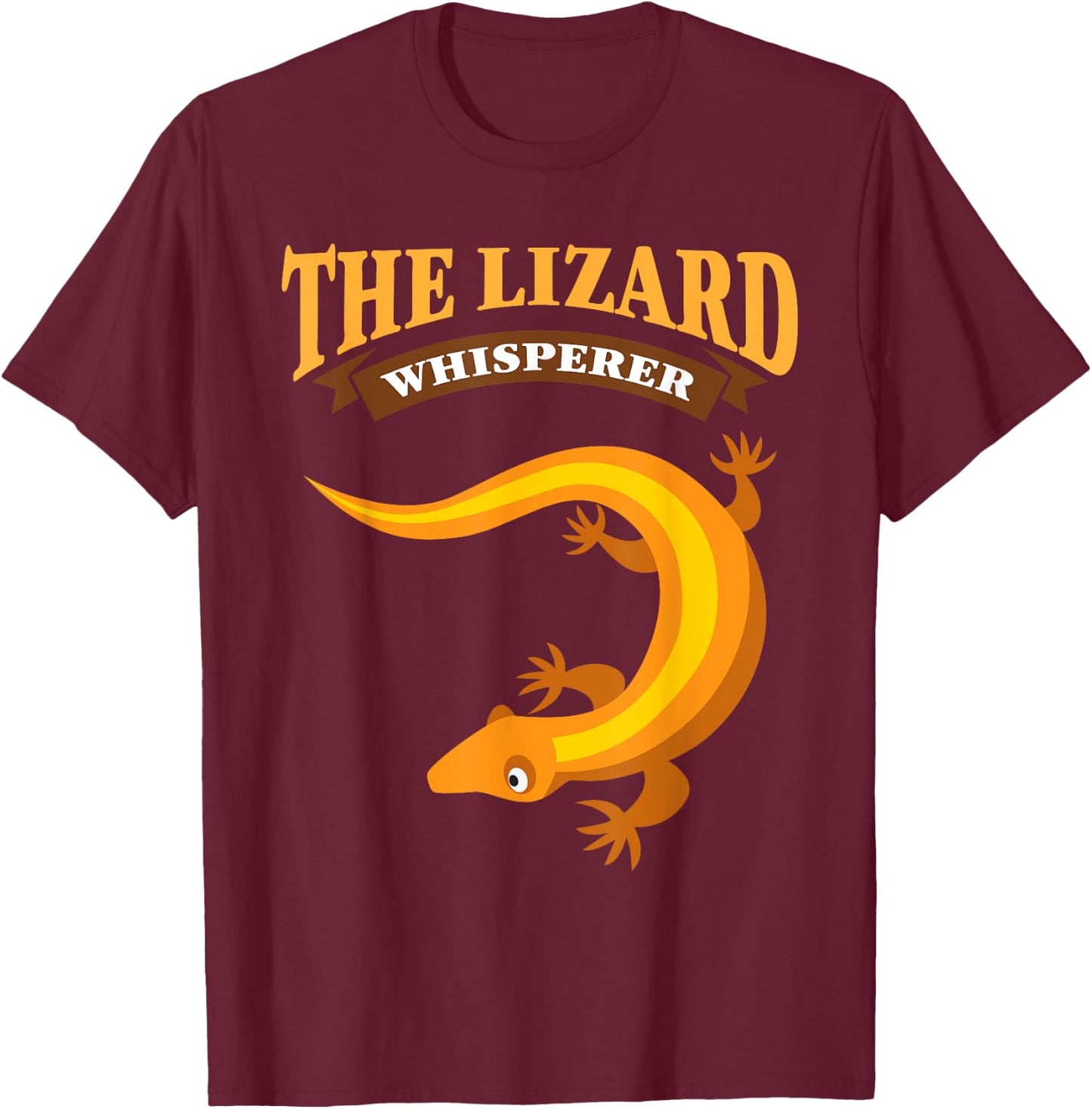 The Lizard Whisperer Reptile Lover Gift T-Shirt - T-Shirt | Maroon