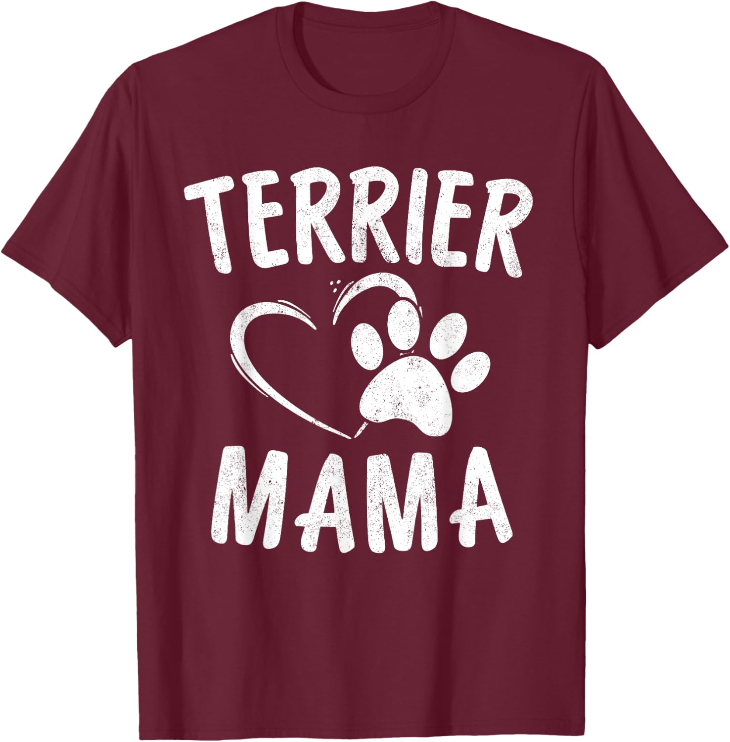 Terrier Mama Gift Bostie Yorkie Lover Apparel Dog Mom Men Women Kids T-Shirt - T-Shirt | Maroon