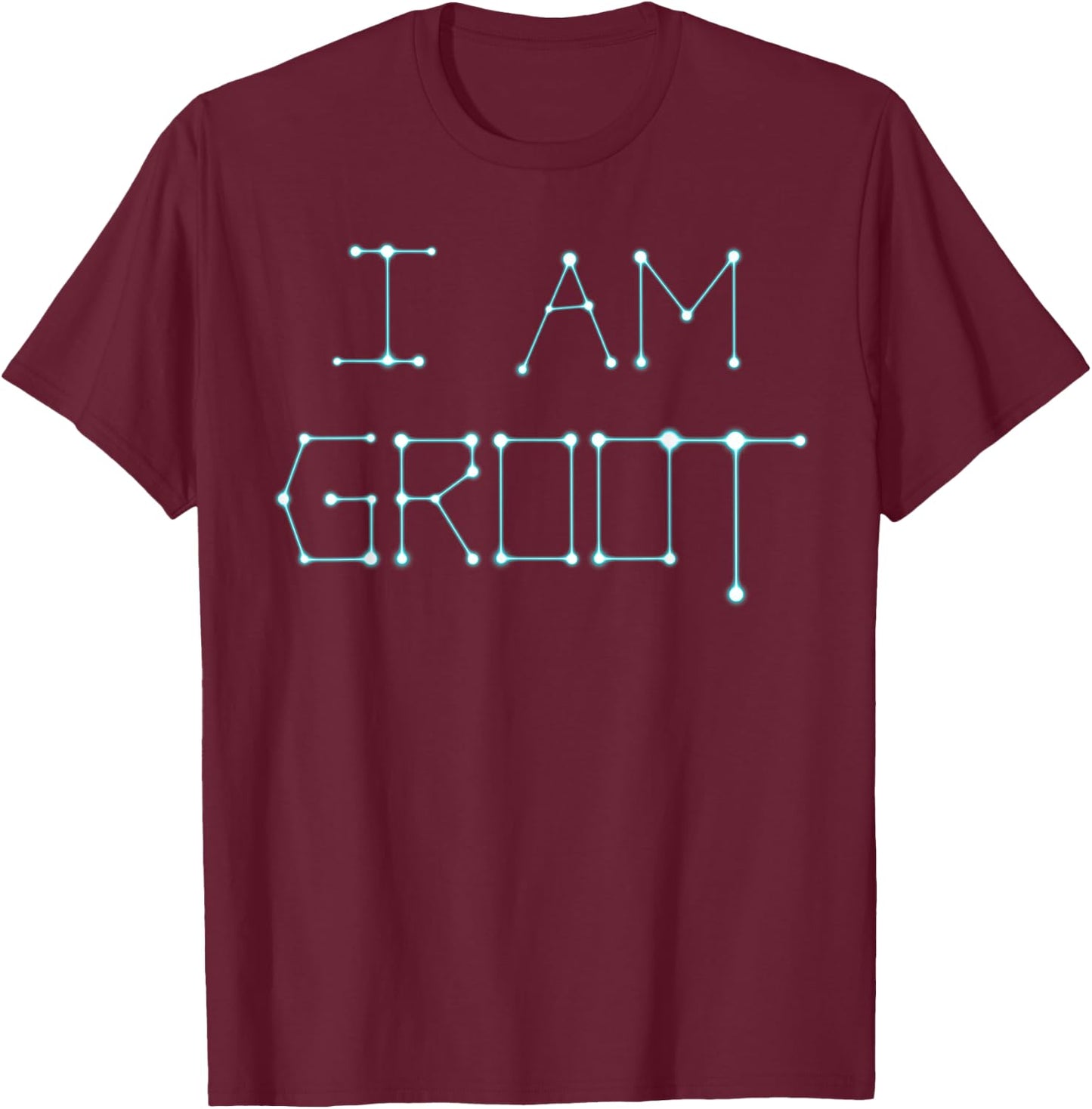 Marvel Guardians Vol.2 I AM GROOT Stars Graphic T-Shirt - T-Shirt | Maroon