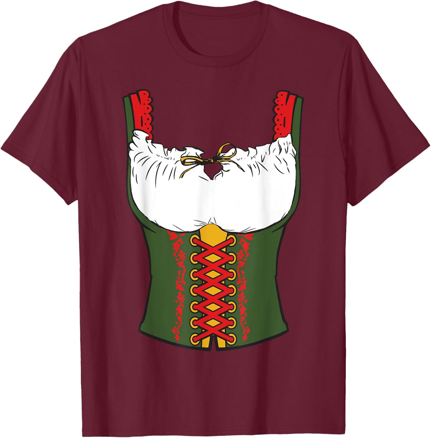 Oktoberfest Dirndl | Beer Festival in Germany Gift T-Shirt - T-Shirt | Maroon