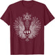 Angel Number 444 Sacred Geometry Healing T-Shirt - T-Shirt | Maroon