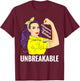 Osteogenesis Imperfecta Wishbone Day Awareness T-Shirt - T-Shirt | Maroon