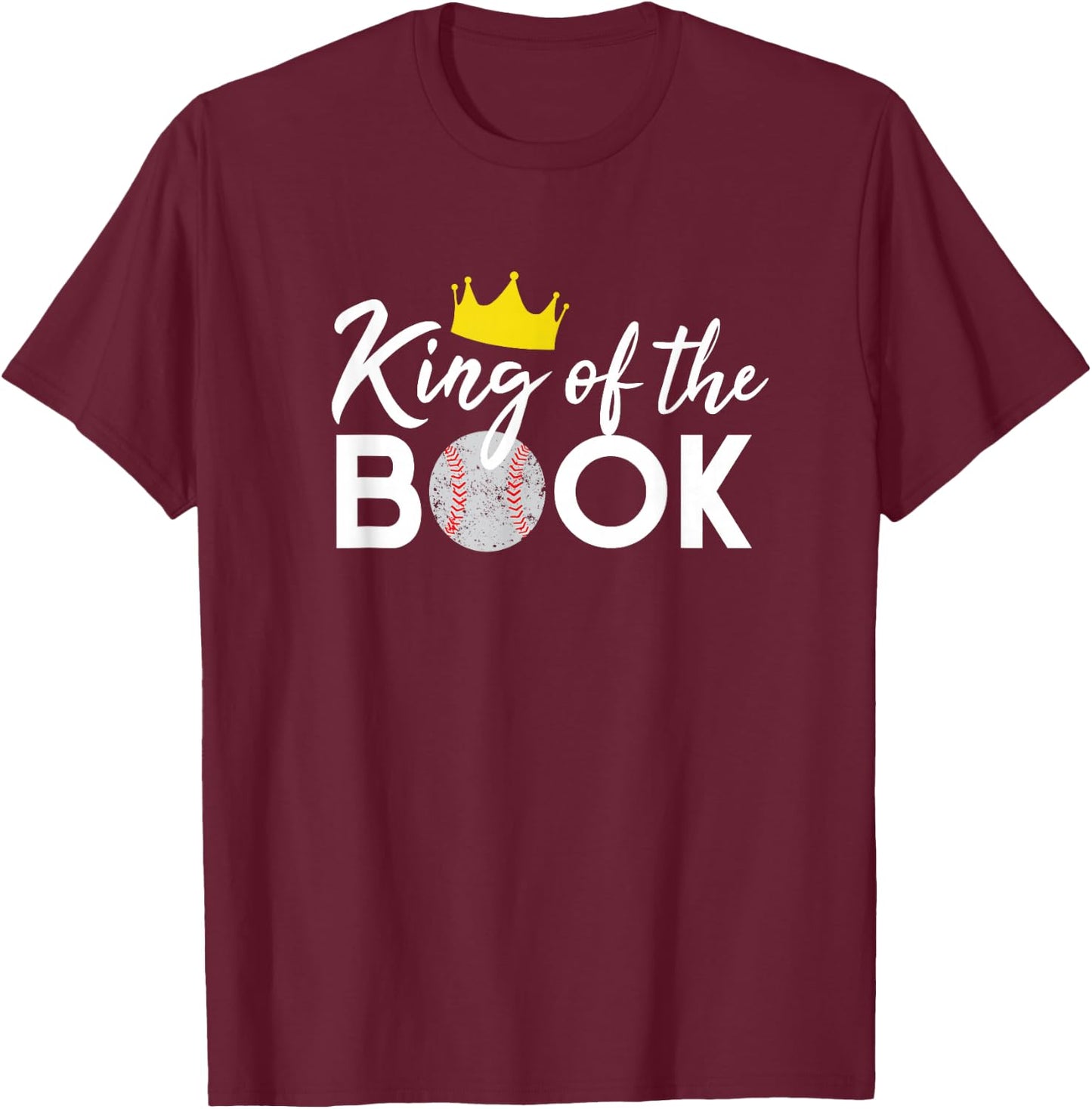 Scorekeeper Baseball Team Scorebook King T-Shirt - T-Shirt | Maroon