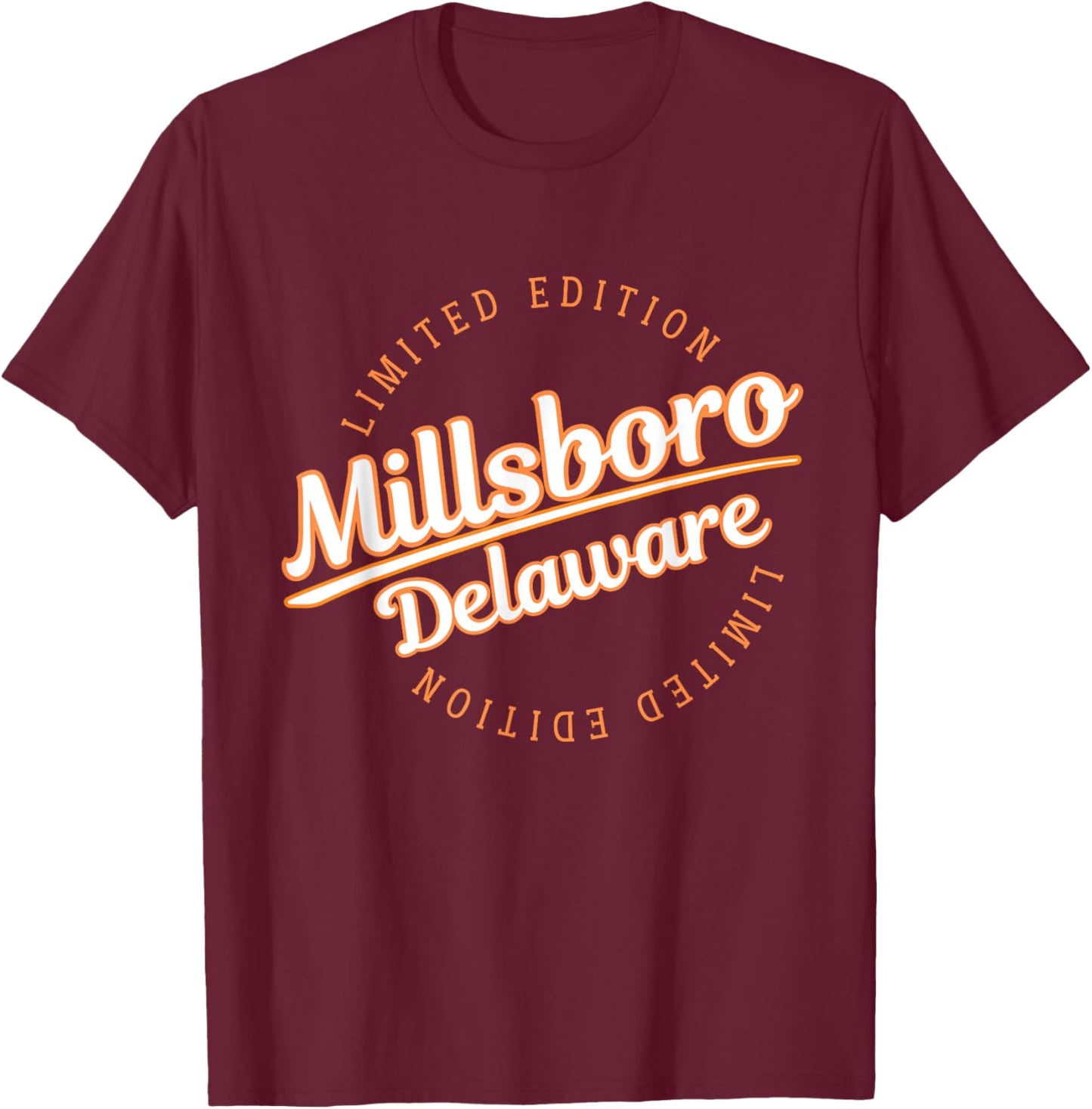 Retro Athletic Millsboro DE Apparel T-Shirt - T-Shirt | Maroon