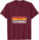 Funny Putangina Saying Striped Sun Vector Graphic T-Shirt - T-Shirt | Maroon