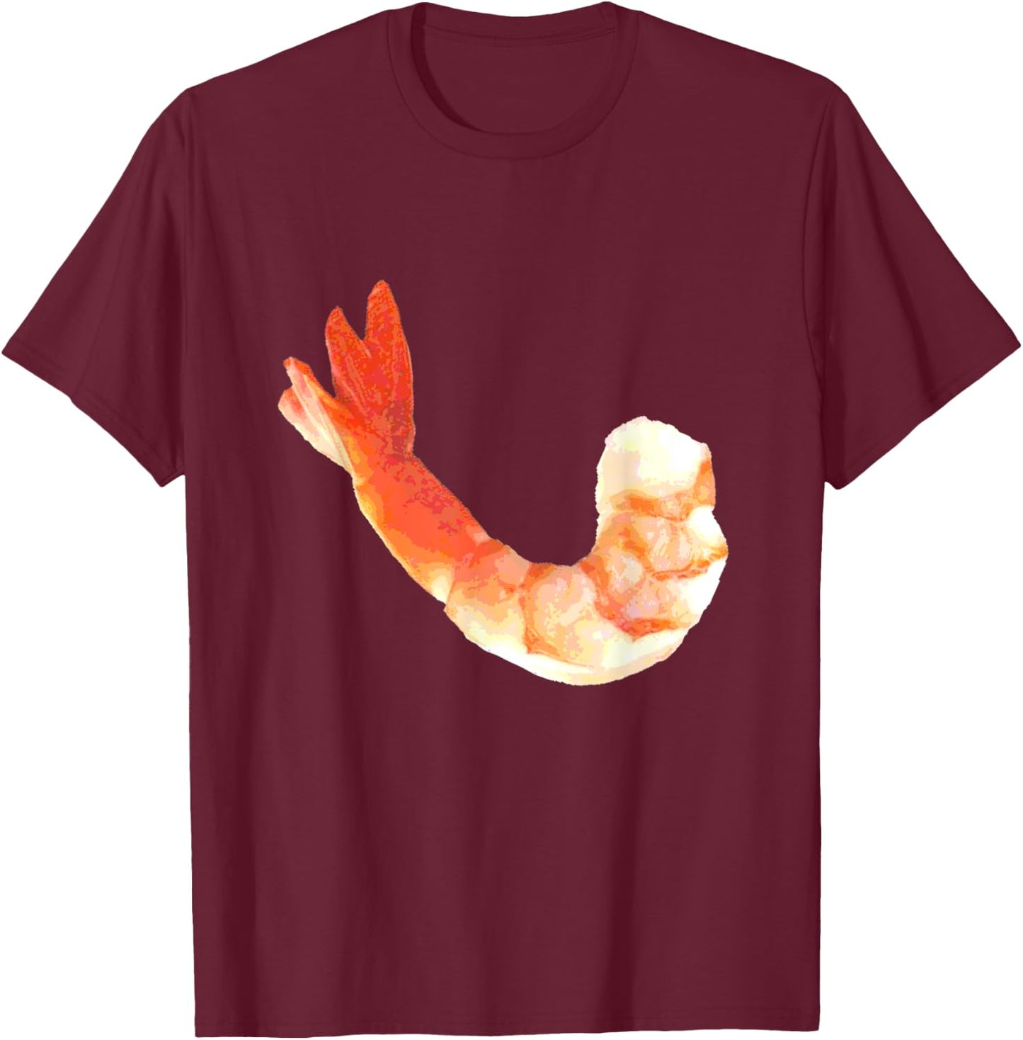 Funny Shrimp Costume T Shirt Matching Cocktail Sauce Group T-Shirt - T-Shirt | Maroon