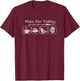 Wake Surf Wakesurfing Plan for today Coffee Boat Surf Beer T-Shirt - T-Shirt | Maroon