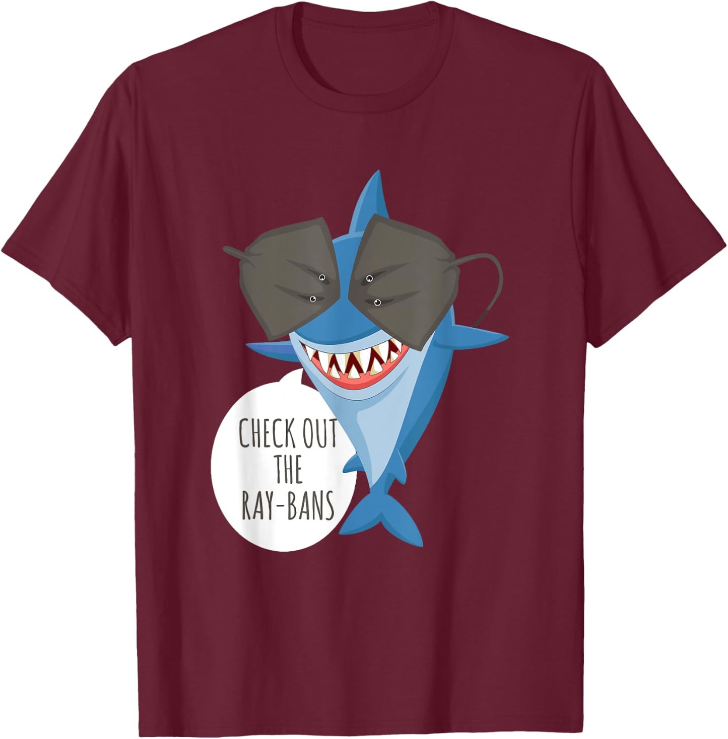 Check out the ray bans fun design T-Shirt - T-Shirt | Maroon