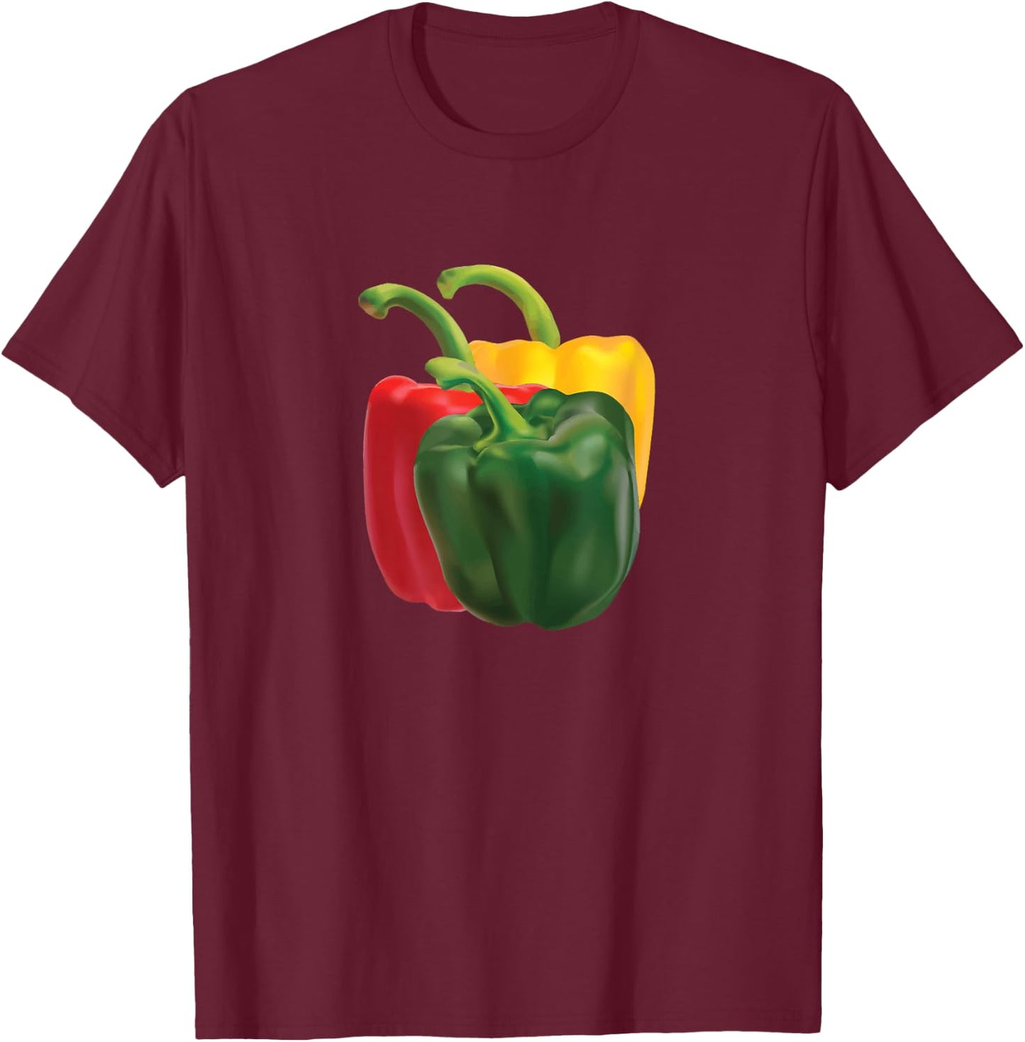 Fruit and Vegetables T-Shirt - T-Shirt | Maroon