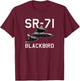 SR-71 Blackbird T-Shirt - T-Shirt | Maroon