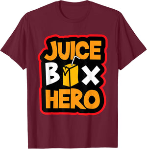Juice Box Hero Shirt Funny Diabetes T1D Diabetic T-Shirt - T-Shirt | Maroon