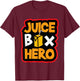 Juice Box Hero Shirt Funny Diabetes T1D Diabetic T-Shirt - T-Shirt | Maroon