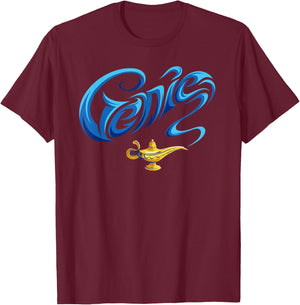 Disney Aladdin Magic Lamp Genie Live Action T-Shirt - T-Shirt | Maroon