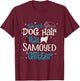 It's Not Dog Hair It's Samoyed Glitter Women Girls Kids T-Shirt - T-Shirt | Maroon
