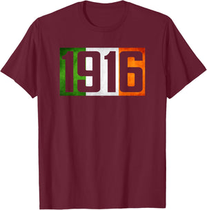 Ireland Easter Rising 1916 Irish rebellion flag T-Shirt - T-Shirt | Maroon