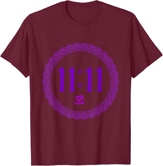 1111 Om Shirt T-Shirt - T-Shirt | Maroon