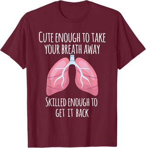 Pulmonary Doctor Design - Lung Doctor Gift T-Shirt - T-Shirt | Maroon