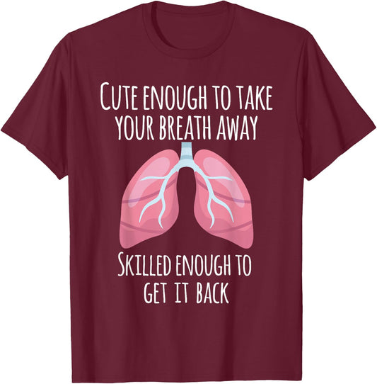 Pulmonary Doctor Design - Lung Doctor Gift T-Shirt - T-Shirt | Maroon