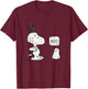 Peanuts Halloween Ghost Fright Snoopy T-Shirt - T-Shirt | Maroon